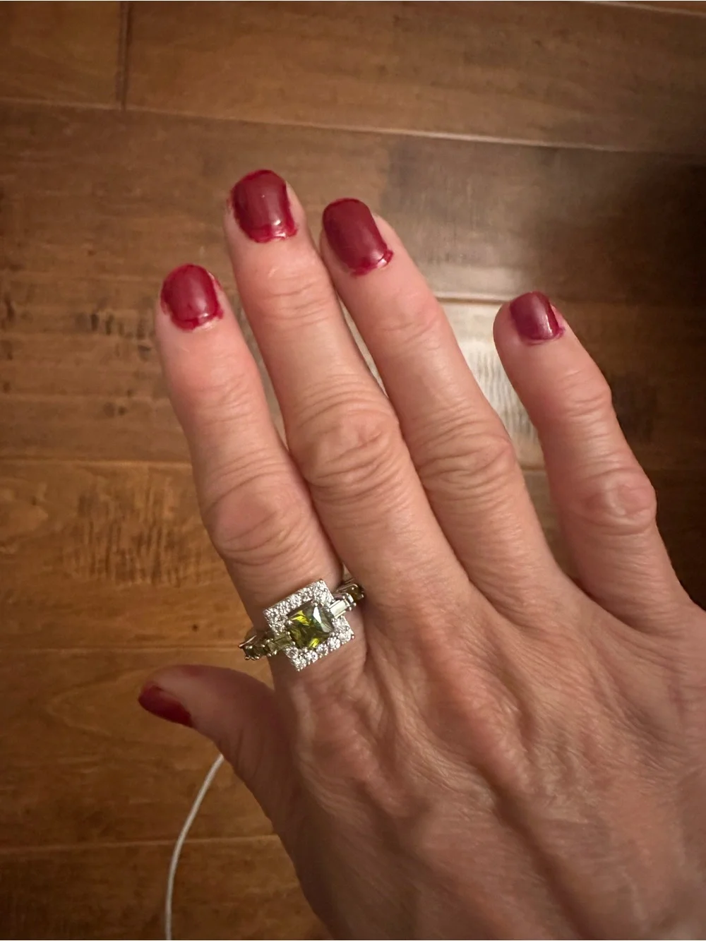 925 -Tone Multi-Baguette & Round Stone Women's Ring -